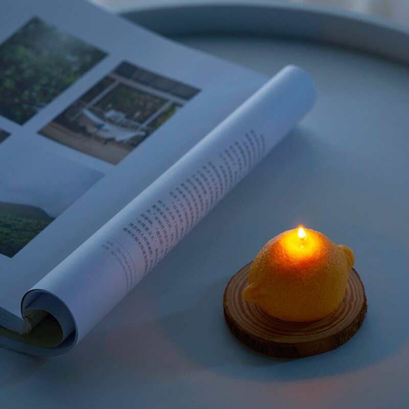 Candela al limone fai-da-te stampo in silicone aromaterapia formaggio arancia fragola candela sapone che fa muffa