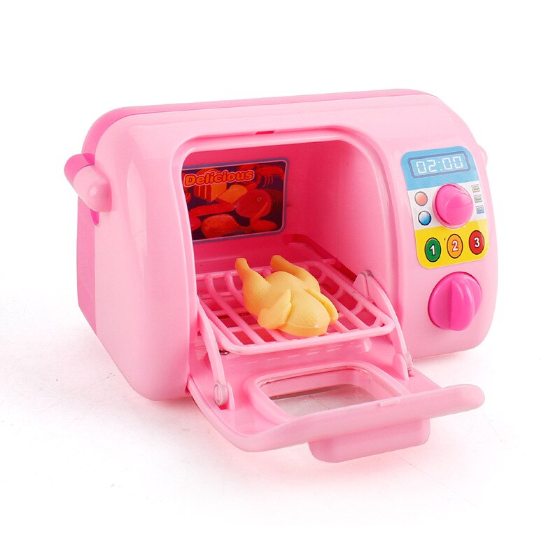 Mini Kitchen Toys Plastic Simulation Home Appliances Play House Toy Baby Girls Pretend Play Toys For Kids Children Games Tools: Oven