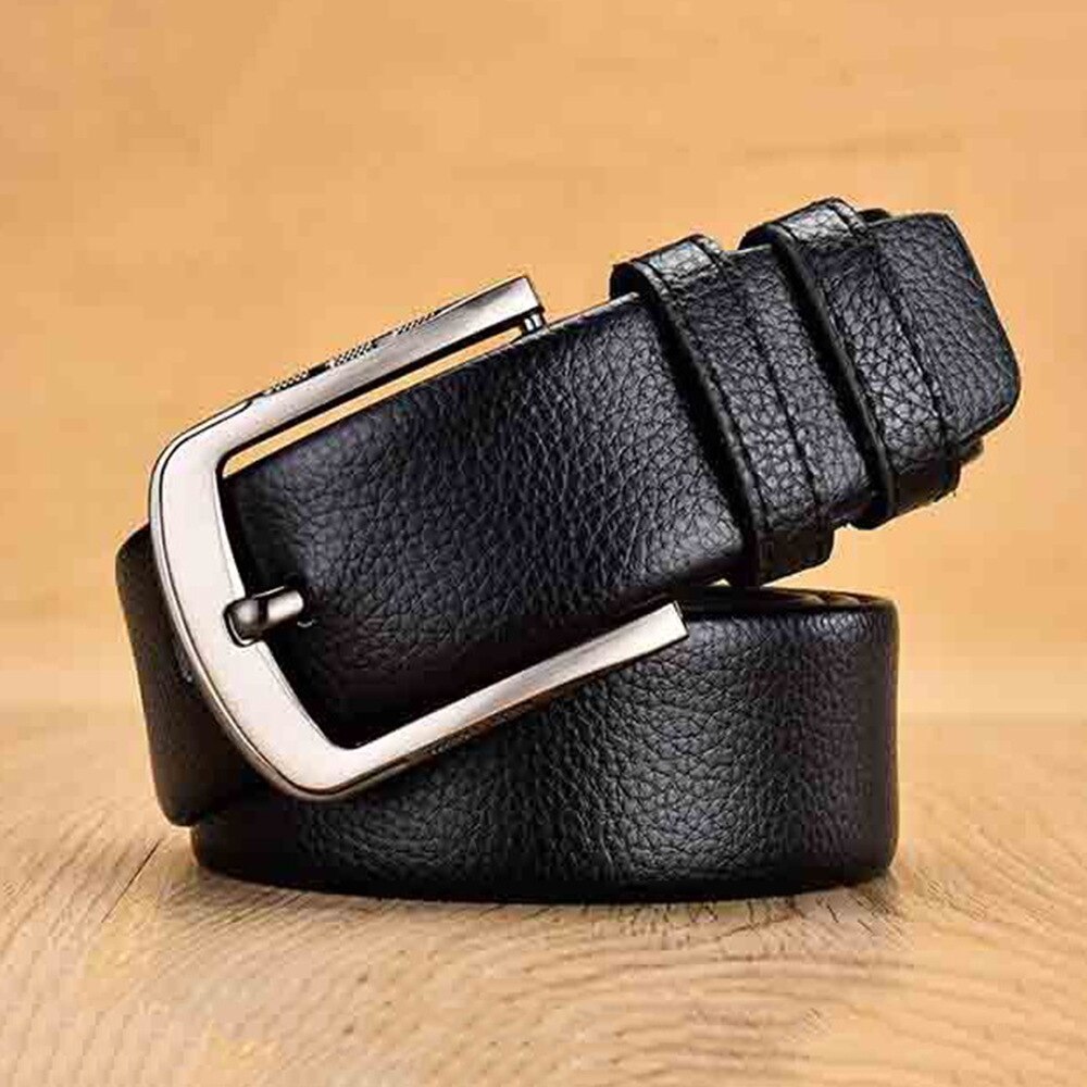 140 150 160cm de talla grande cinturones para hombres hebilla de Pin de cuero Vintage correas de cintura de gran tamaño accesorios de cinturón Cinto Masculino: B / 160 cm