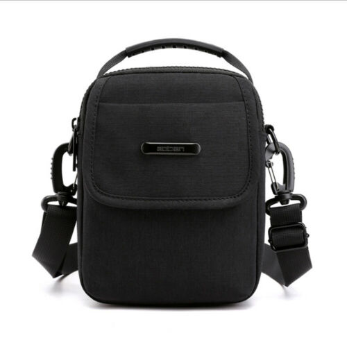 019 Multifunction Crossbody Bag for Men Shoulder Messenger Bags Male Waterproof Short Trip Shoulder Bag Pack: Black