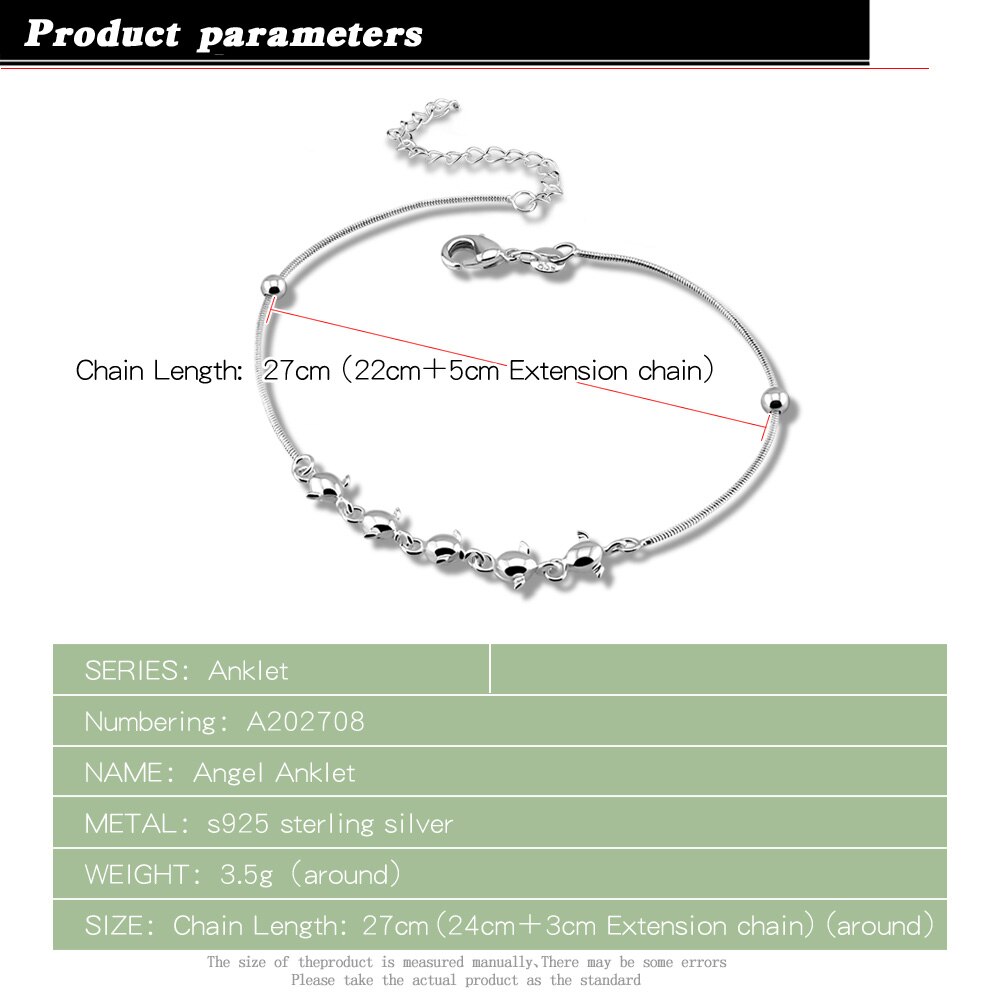 Charmante Dames Zilveren Sieraden Mode Engel Ei Hanger Enkelbandje Leuke Meisje Bel Enkelband 925 Sterling Zilveren Enkelbanden Voor Vrouwen