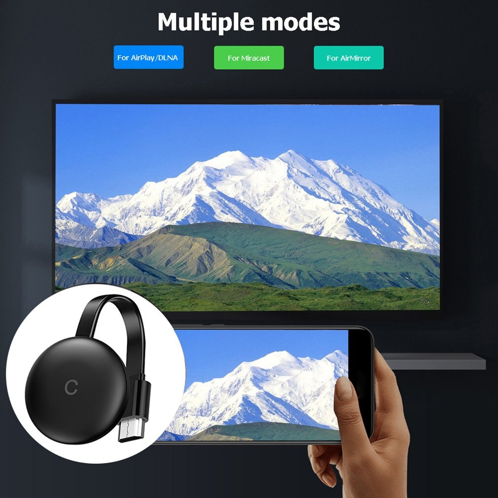 C12 tv sticks,  hd 1080p kabellose wlan-display-dongle-empfänger, hdmi-kompatibel, mirrorscreen für bildschirmfreigabe (ios/android)