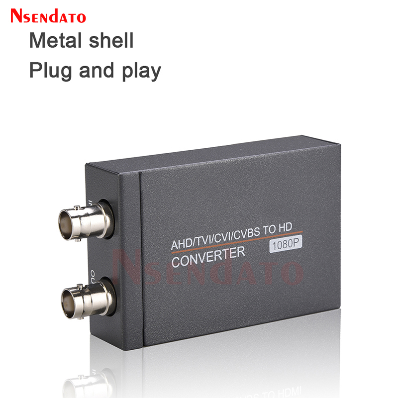 Adaptador convertidor de señal Full HD AHD TVI CVI CVBS a HDMI 4 en 1 convertidor de vídeo HDMI AHD para PC cámara IP de seguridad CCTV