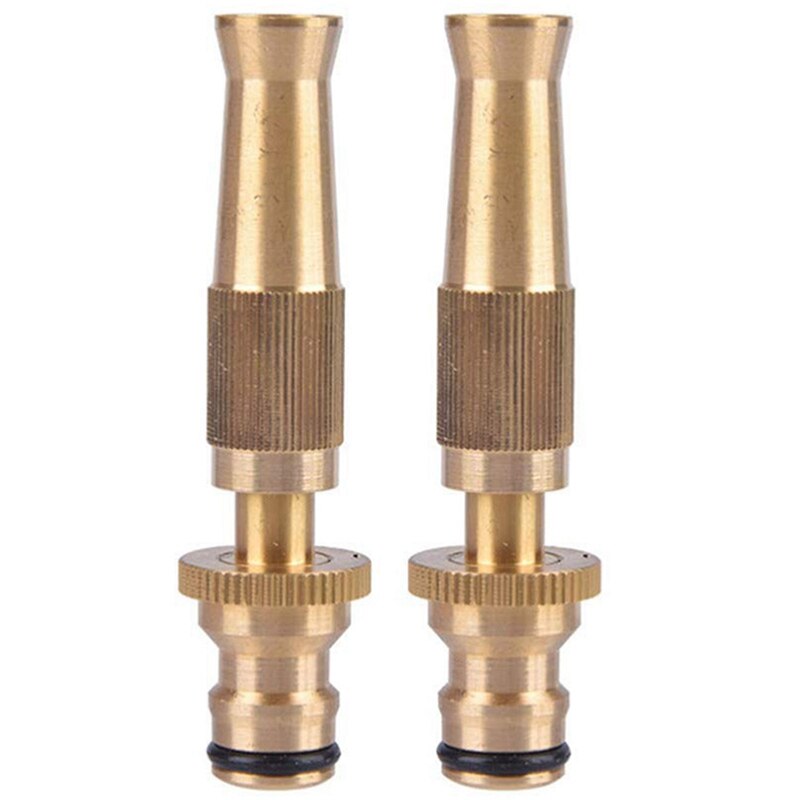 4 Stuk Sproeikop Messing Verstelbare &amp; 4 Set Tuinslang Quick Connectors Messing 3/4 Inch Ght Draad Easy Connect cnim