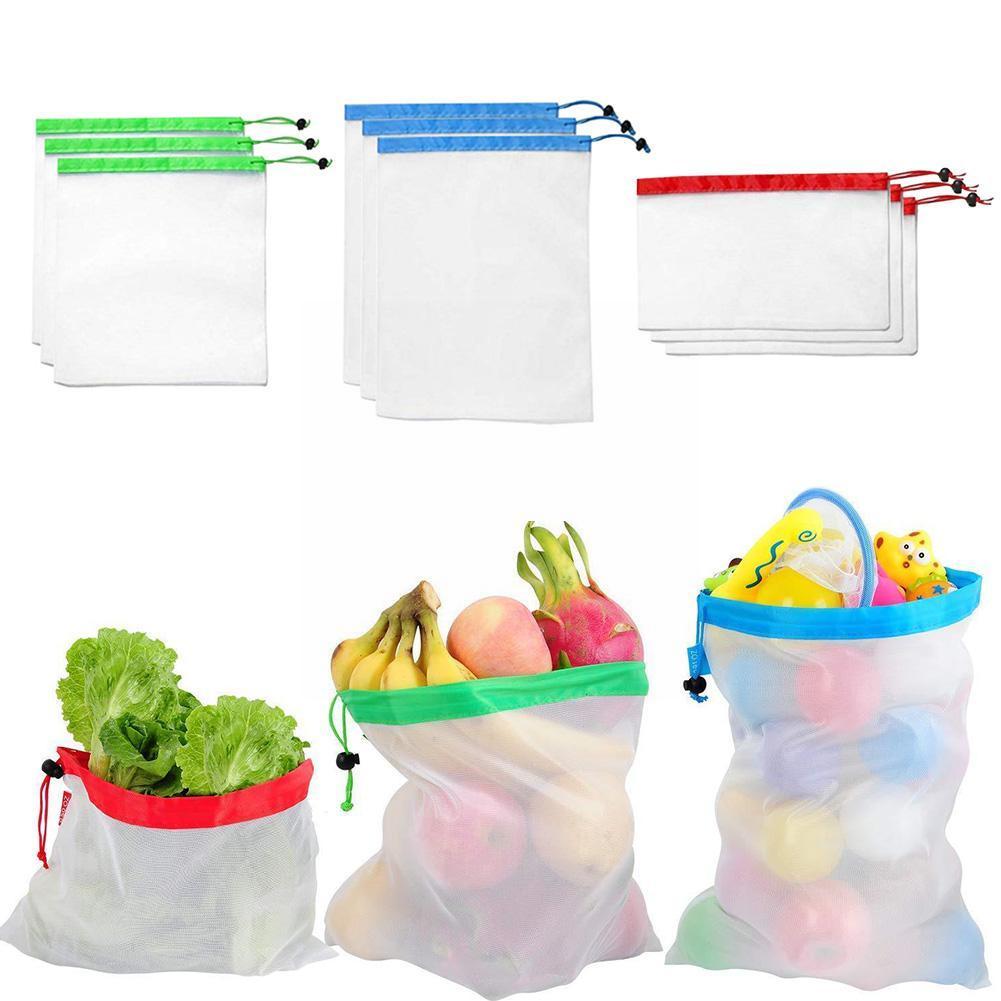 Reusable Mesh Nylon Reusable Mesh Produce Bags Washable Eco Frie... – Vicedeal