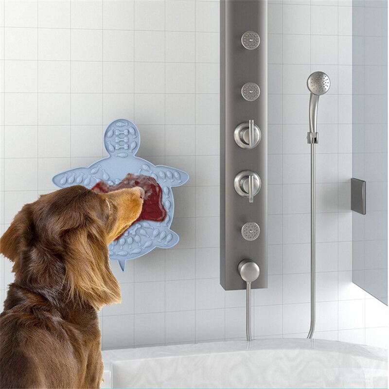 Silicone Dog Licking Sucker Pad mat Cat Lick Placemat Bath Buddy Slow Food Sucker Pad Pet Supplies Automatic Feeder