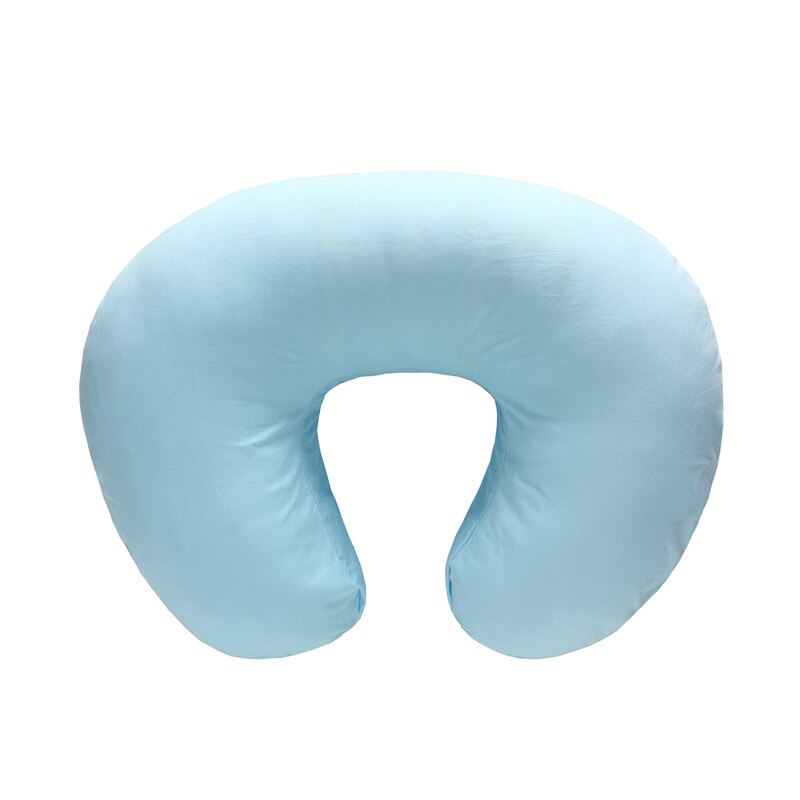 Baby Nursing Breastfeeding Nursing Pillows Case Maternity U-Shaped Infant Cotton Pillow Newborn Kids Feeding Waist Cushion Cover: Blue