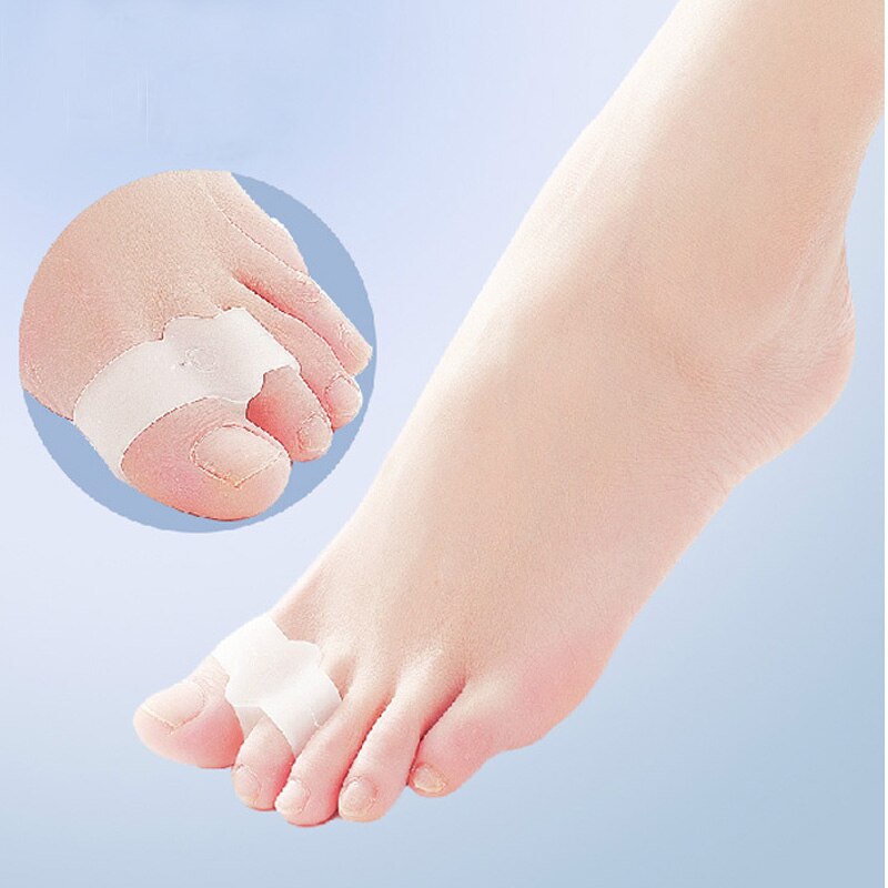 55Pairs Toe Separators Stretchers Straighteners Alignment Bunion Gel 2 Holes Overlapping Orthotics Hammer Toes Feet Care