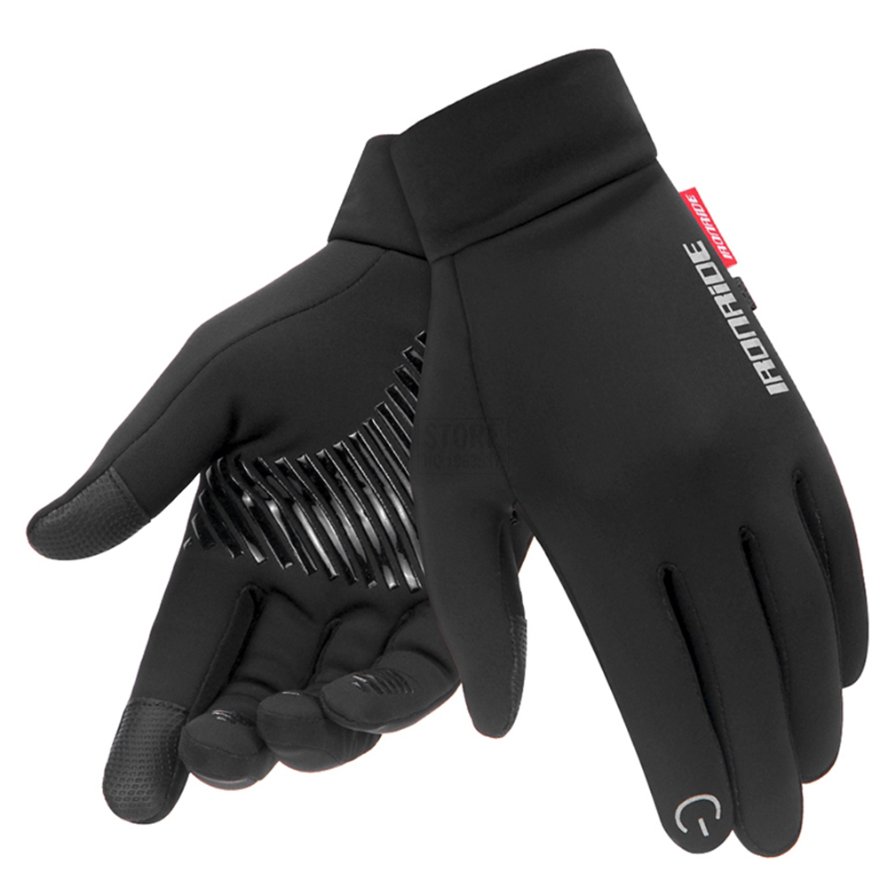 Guantes de Moto con pantalla táctil para motocross, Guantes protectores impermeables a prueba de viento para invierno, Guantes para Moto Luvas para montar: Verde / XL