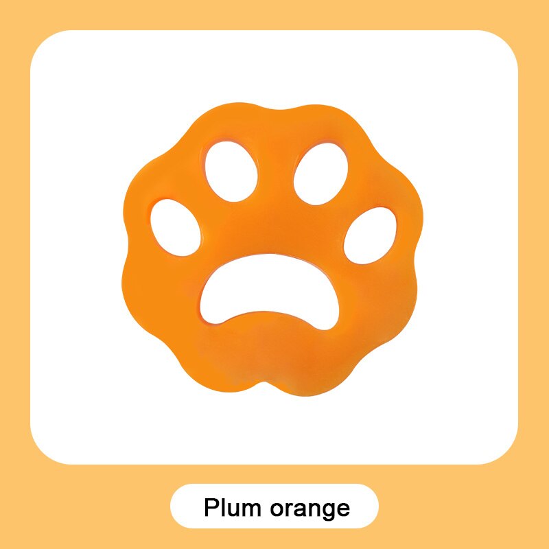 Pet Hair Remover Reusable Washing Machine Accessories Cleaning Laundry Catcher Pet Hair Catcher Cat Dog Lint Remover Dryer: Plum Orange