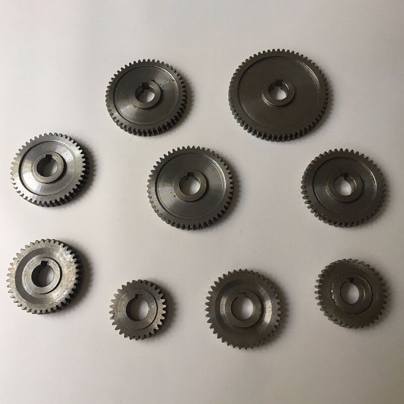 ! 9 stk/sæt  cj0618 husholdnings lille drejebænk, mikro drejebænk gear, metal udskiftning gear