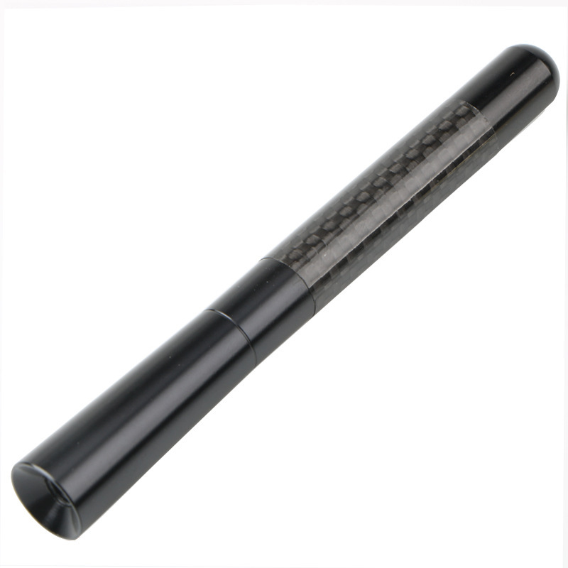 Auto Dak Antenne Koolstofvezel 3.5/8/12Cm Radio Antenne Antenne Radio Fm/Am Metalen Ontvangende Antennes Korte Stompe Mast Antenne: Zilver