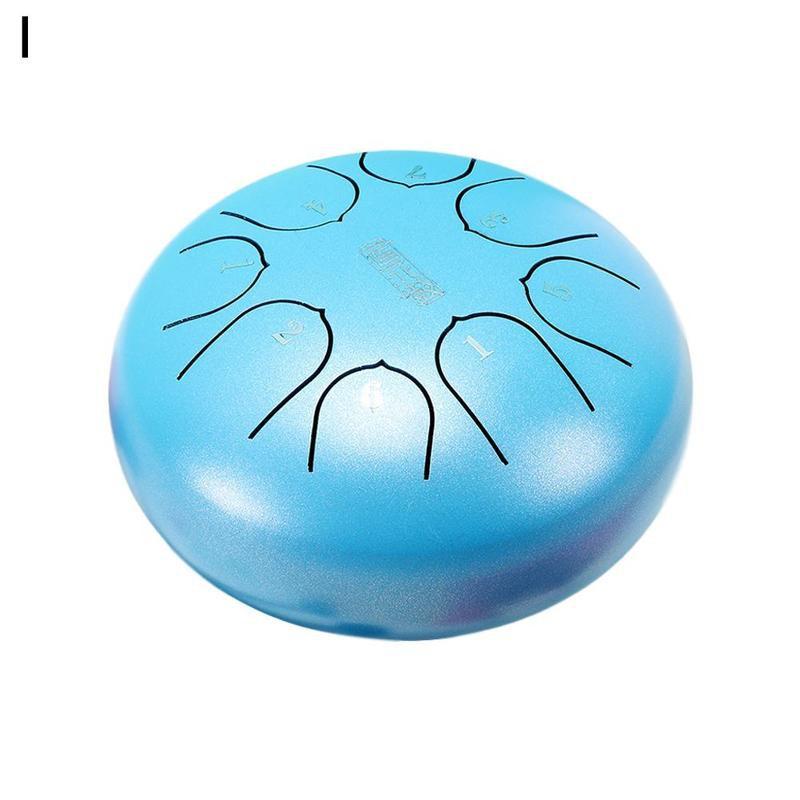 6 Inch Relaxing Music Drum Steel Tongue Drum Instrument Percussion Instrument Accessories Hand Pan Relaxing Music Drum: I