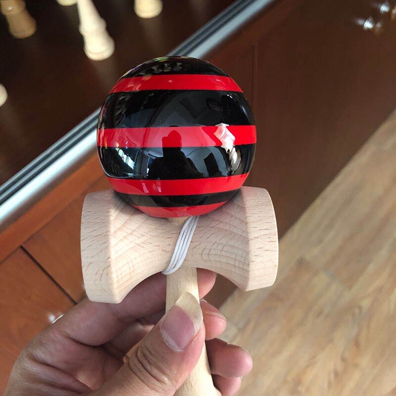 18CM Kendama Wooden Toy Kendama Colorblock Skillful Juggling Ball Education Traditional Game Toy For Children Adult: Pattern H