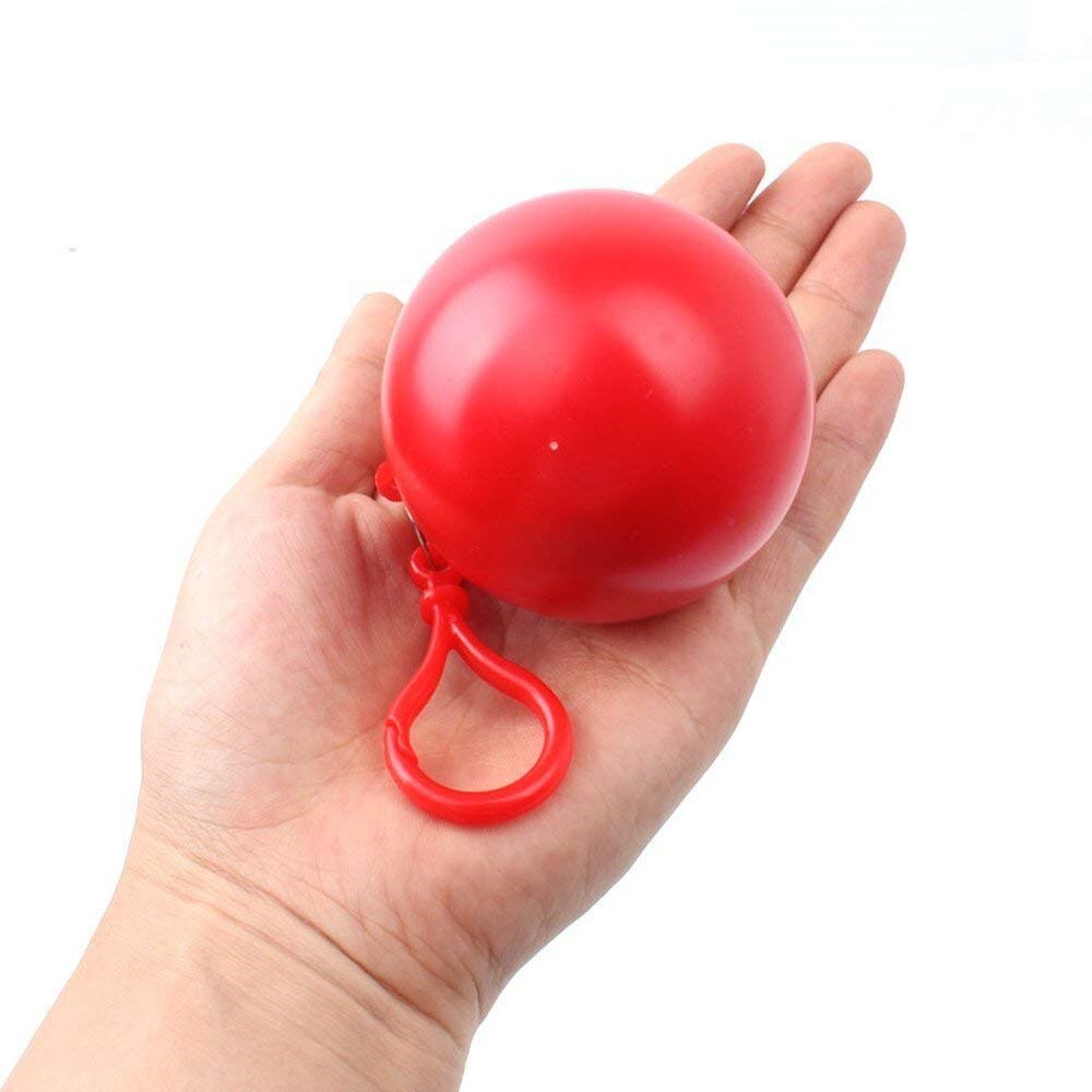 Unisex Waterproof Disposable Portable Rain Jacket Waterproof Poncho Keychain
