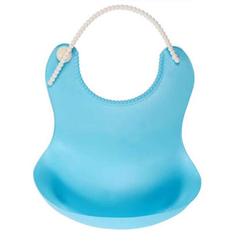 Beste Baby Lätzchen Wasserdichte TPE Fütterung Baby Speichel Handtuch Neugeborenen Cartoon Wasserdichte Schürzen Baby Lätzchen: light blue