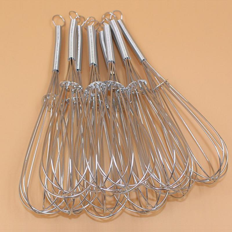 Stainless steel handle whisk whisk mixer foam kitchen whisk whisk mini handle mixer stirring cooking baking kitchen tools