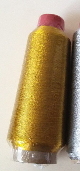 XUNZHE Gold / silver Computer Cross-stitch Threads Durable Overlock Sewing Machine Line Textile Metal Yarn Woven Line 2300 m: Gold