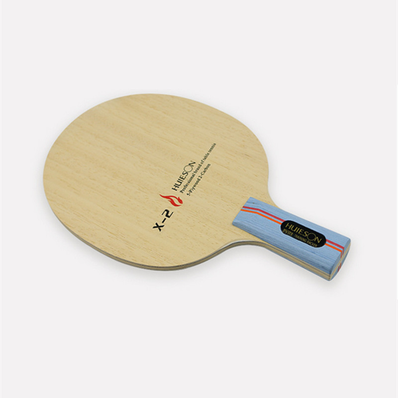 Huieson 7 Ply Hybrid Carbon Tafeltennis Racket Blade met Grote Centrale Ayous Hout voor Snelle Aanval Loopkilling Training X2: Short Handle