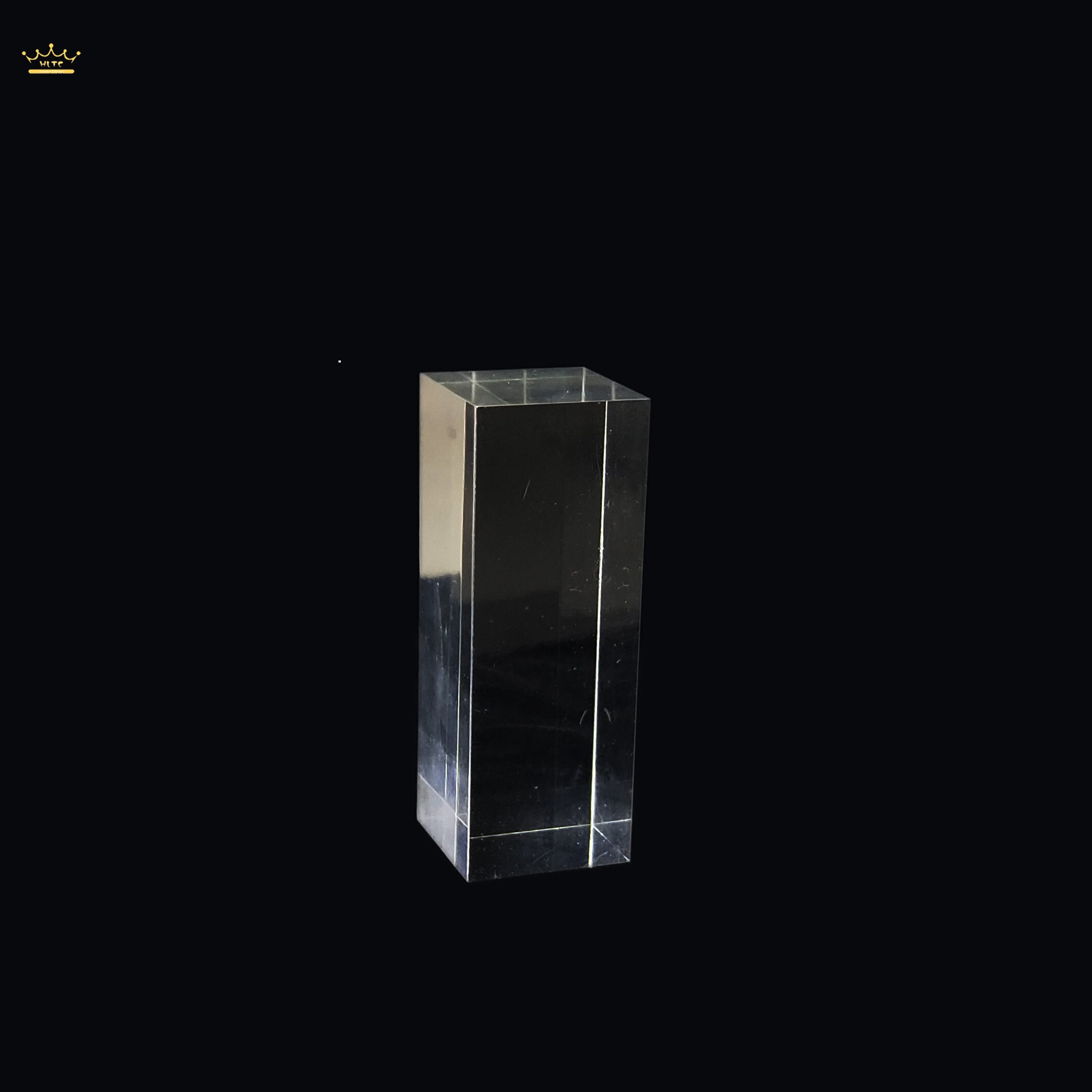 Column transparent acrylic square jewelry display ring earrings booth: 8cm high