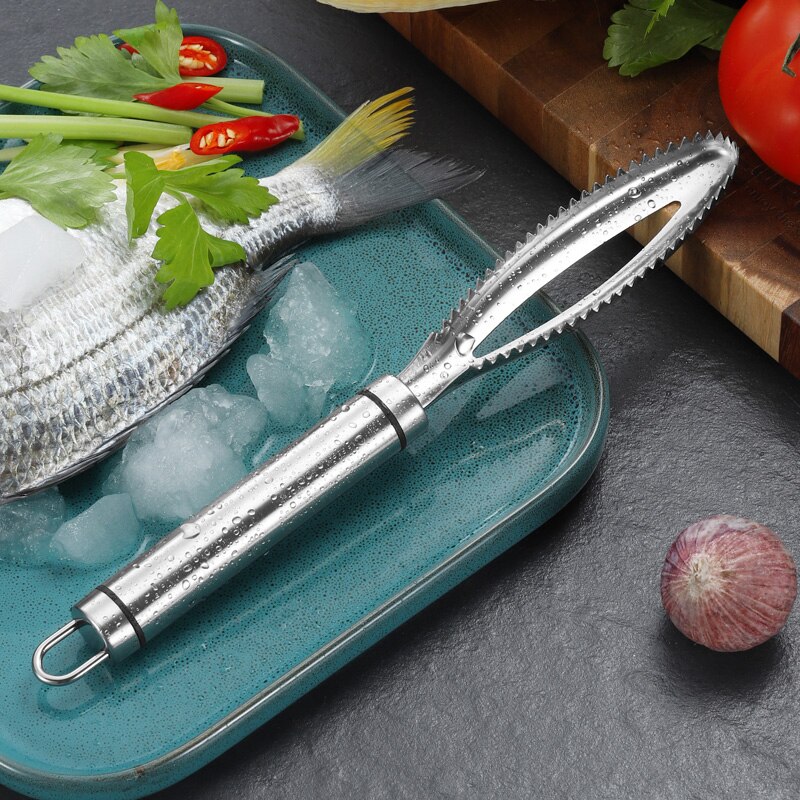 Escamas de peixe inoxidável raspagem raladores rápido remover peixe limpeza descascador raspador peixe osso pinças cozinha ferramenta acessórios gadge
