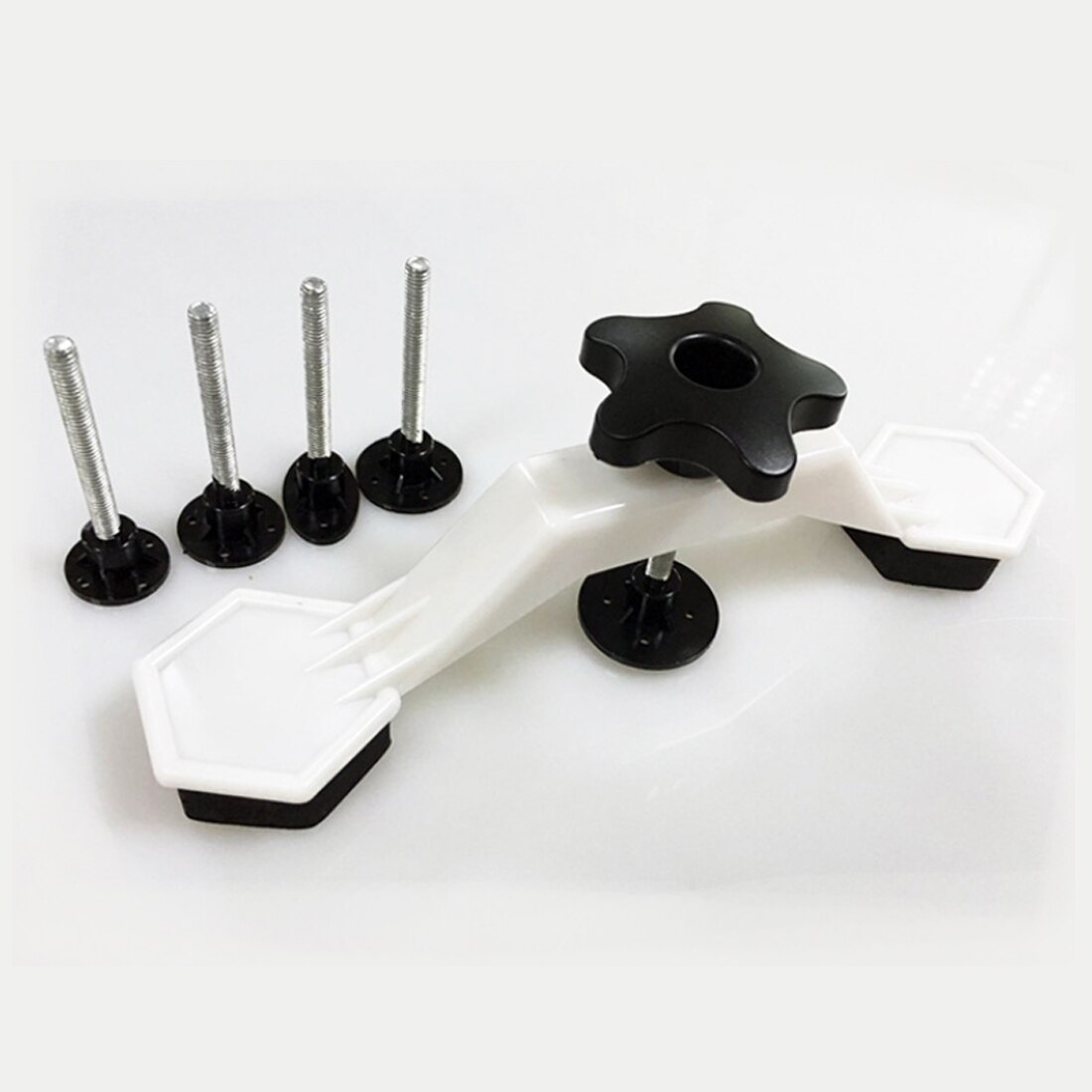 Kit de herramientas, extractor de abolladuras de puente de plástico, juego de herramientas de mano para herramienta de reparación de abolladuras sin pintura, Kit para abolladura de carrocería de coche l