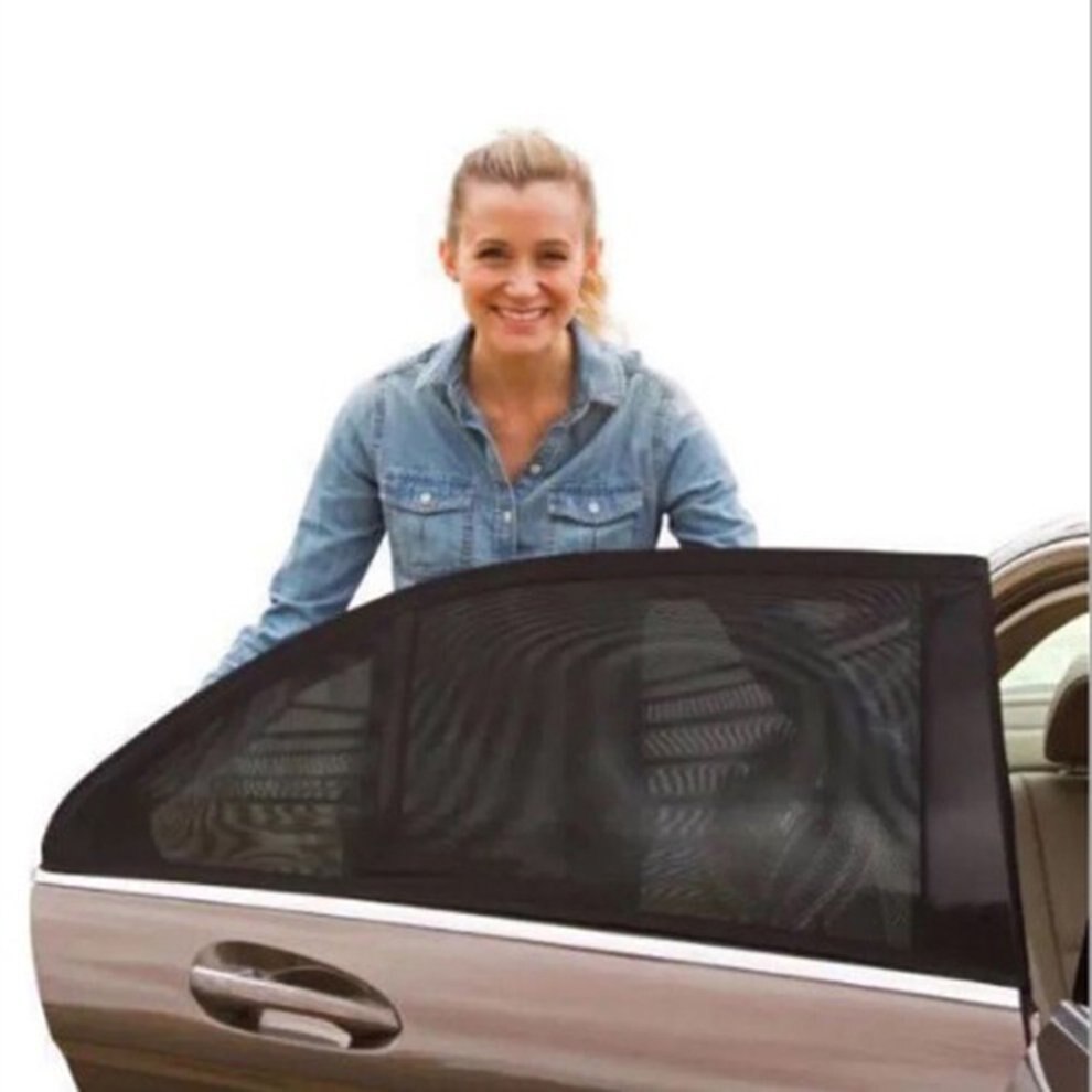 Auto Zonnescherm Auto Zonnescherm Anti-Mosquito Black Gaas Venster Beschermkap Zwart Zand Anti-Mijt Isolatie Achterdeur