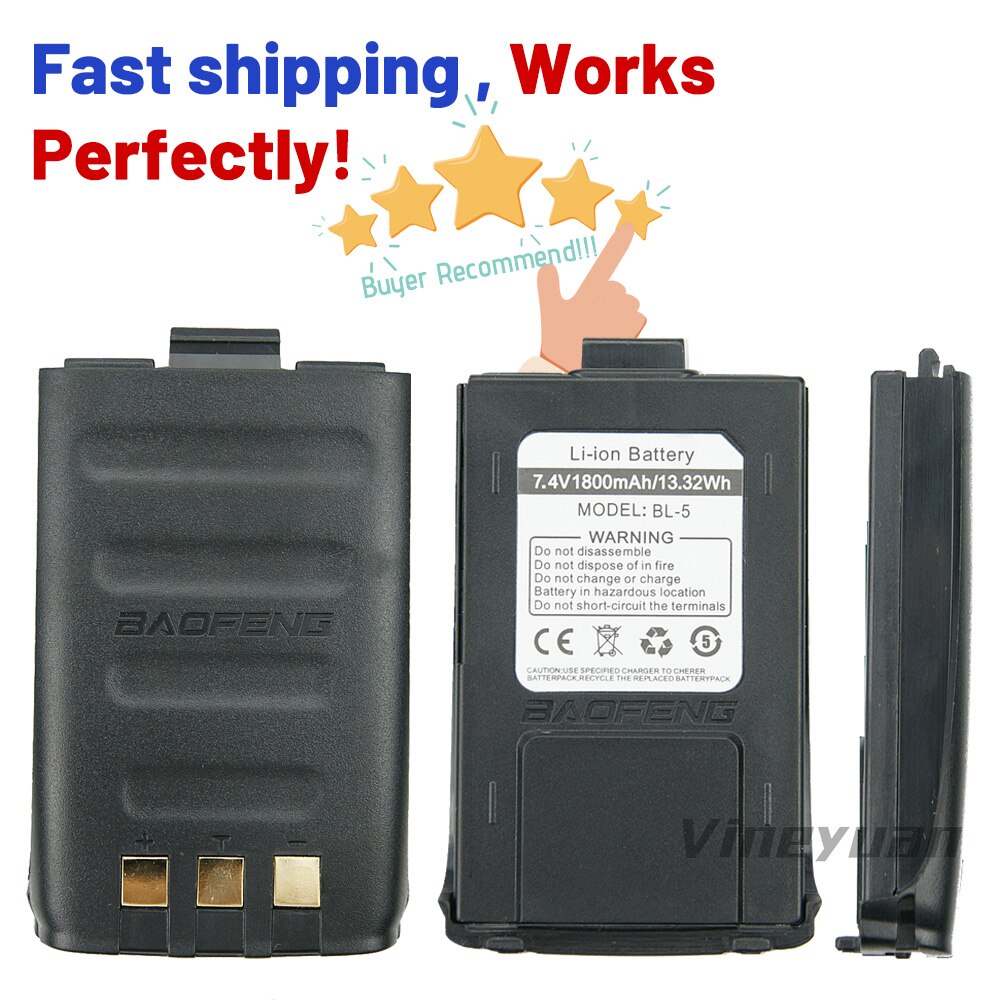 Original Batterie 1800mAh 7,4 V Li-Ion Batterie Für Baofeng GT-3 GT-3TP GT3 GT3TP &Ampere; GT-3 markieren-II markieren-III zwei Weg Radio