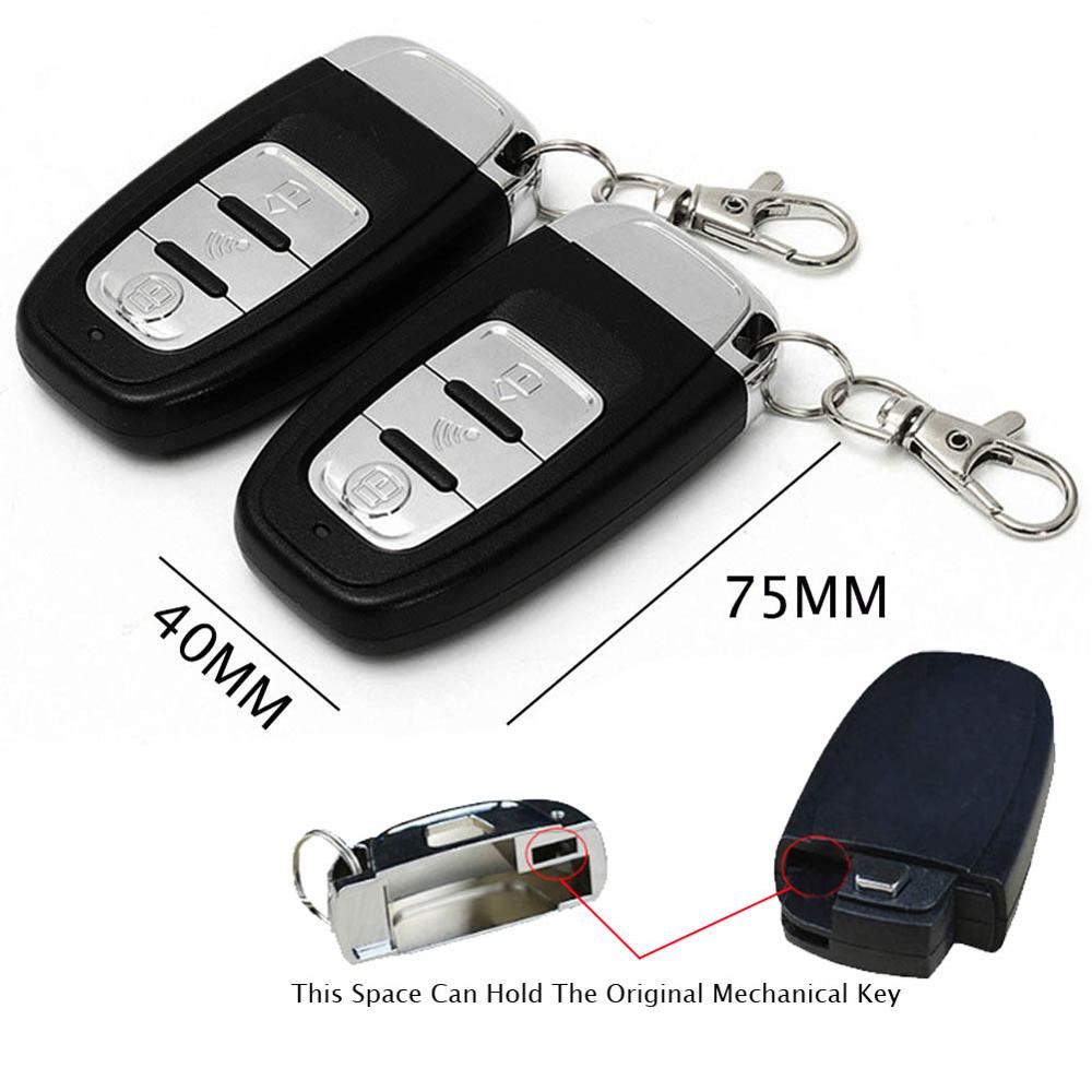 12V Universal Car Start Stop Button Engine Push Start Button Alarm Vehicle Entry System With Remote Controller CSV