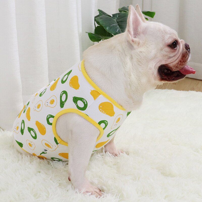 Fransk bulldog vest frakke sommer hundetøj mops hundetøj puddel bichon frise schnauzer walisisk corgi shiba inu kæledyr kostume