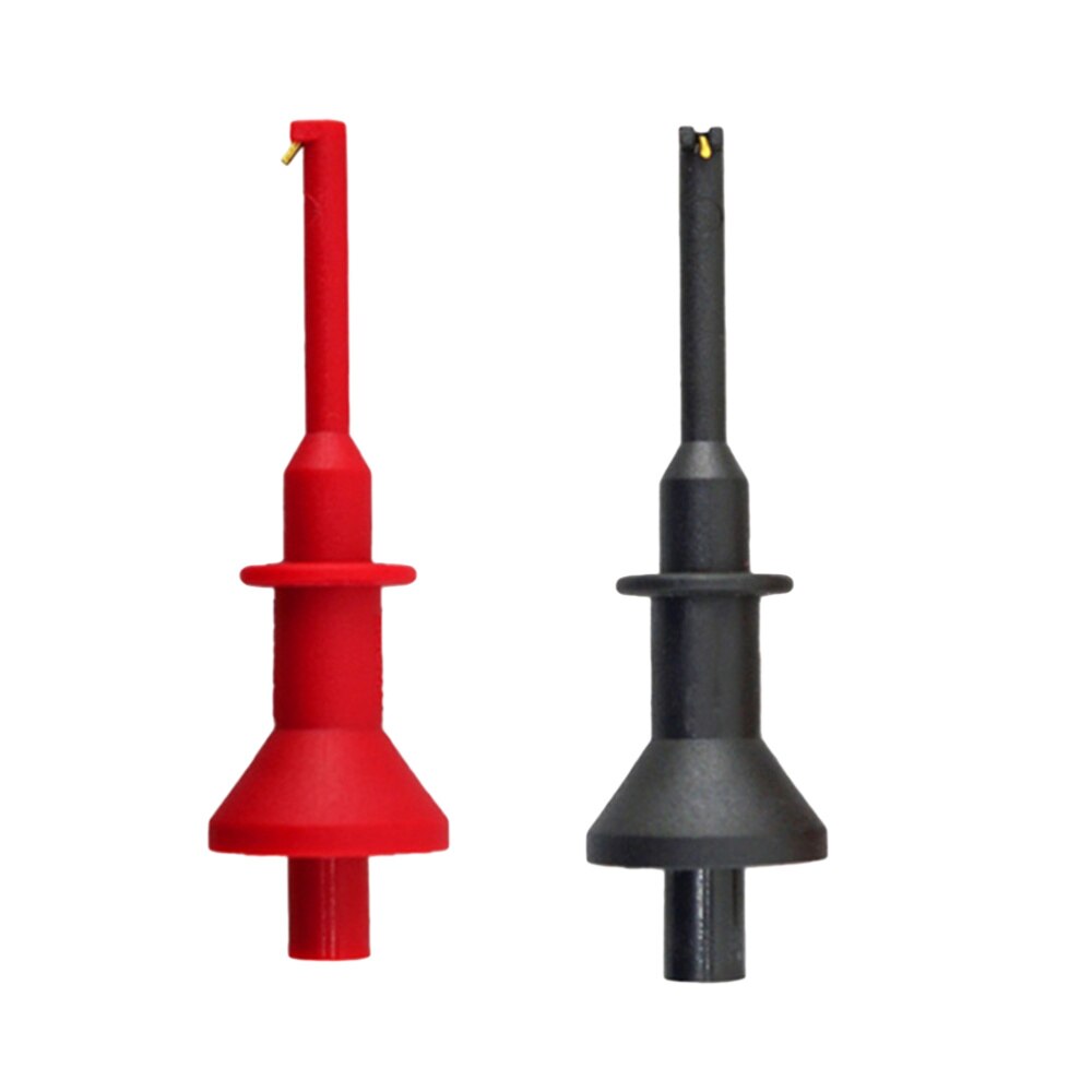 2pcs Testing Hook Clip Multimeters Test Lead Extension Probe Aperture 4mm Plug-in Testing Probe Clamp Clip for Testing Electroni