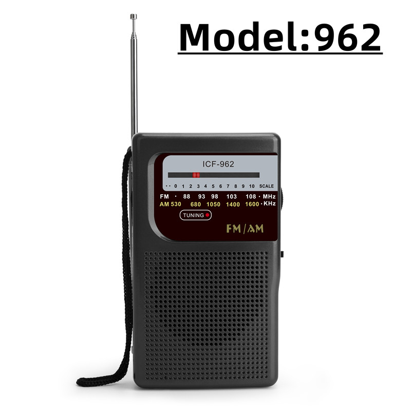 Mini Radio R21/961/962 AM FM, Radio portátil con batería, la mejor recepción, la más duradera para correr, caminar, caja de sonido en casa: Verde