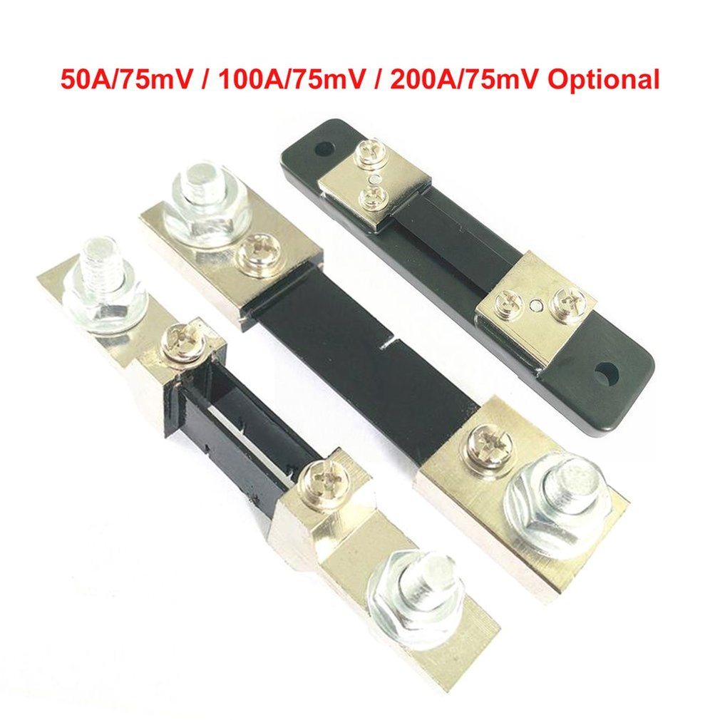 FL-2 50A/100A/200A 75MV DC Current Shunt Resistor Panel For Digital Amp Meter Ammeter Class 0.5 Current Shunt Resistor