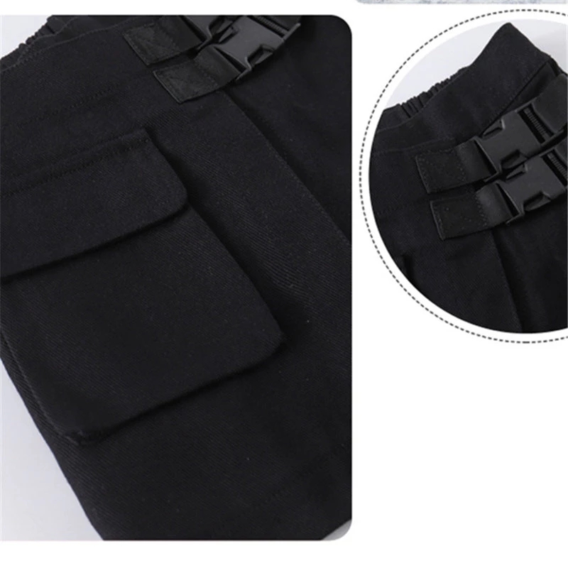 New summer teenage Girls pantaloncini con cintura neri a vita alta pantaloncini neri in cotone per bambini con cintura per 5 6 7 8 9 10 11 12 13 14 anni