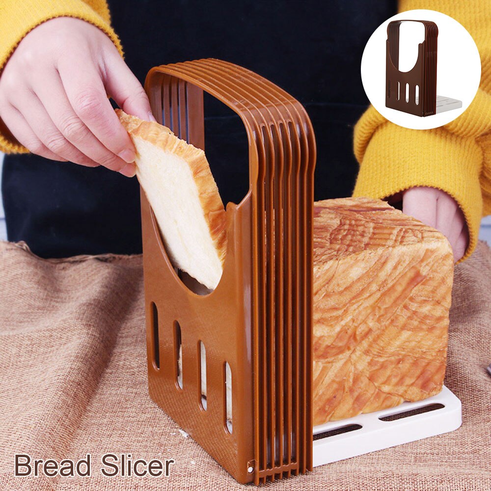 Toast Brood Slicer Plastic Opvouwbare Keuken Gids Gereedschap Cutter Snijden Loaf Rack Accessoires Snijden