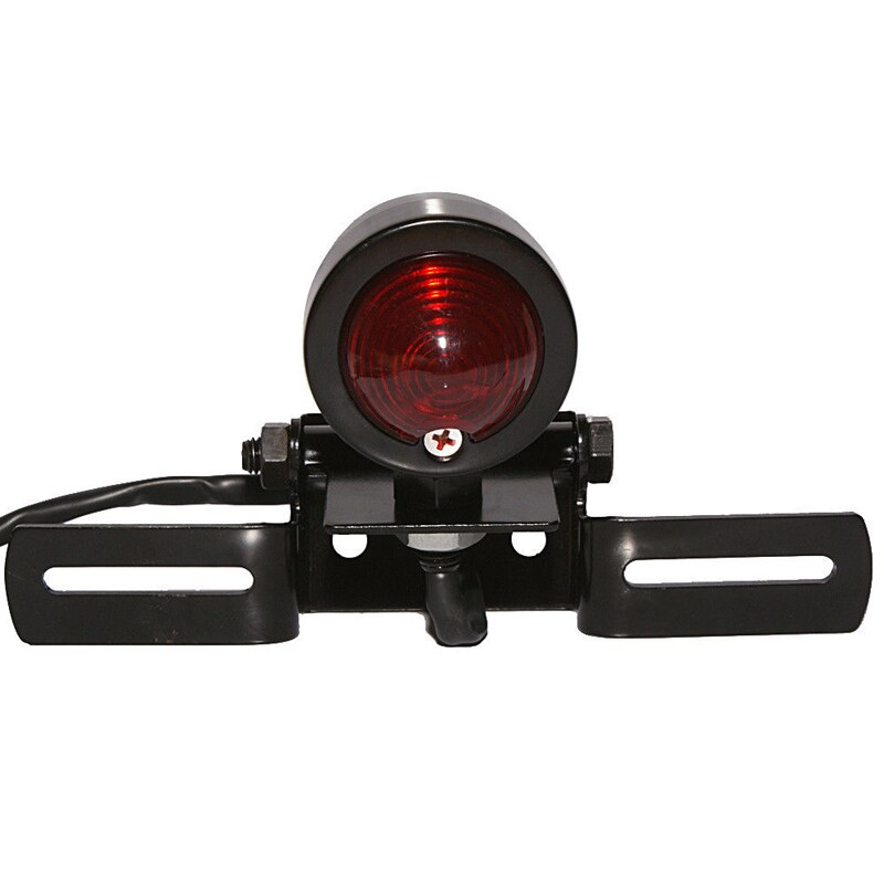 Bullet Motorfiets Achterlicht Stop Tail Lamp Voor Harley Bobber Cafe Racer Custom Rem Motos Lamp + Plaat Voor Suzuki kawasaki