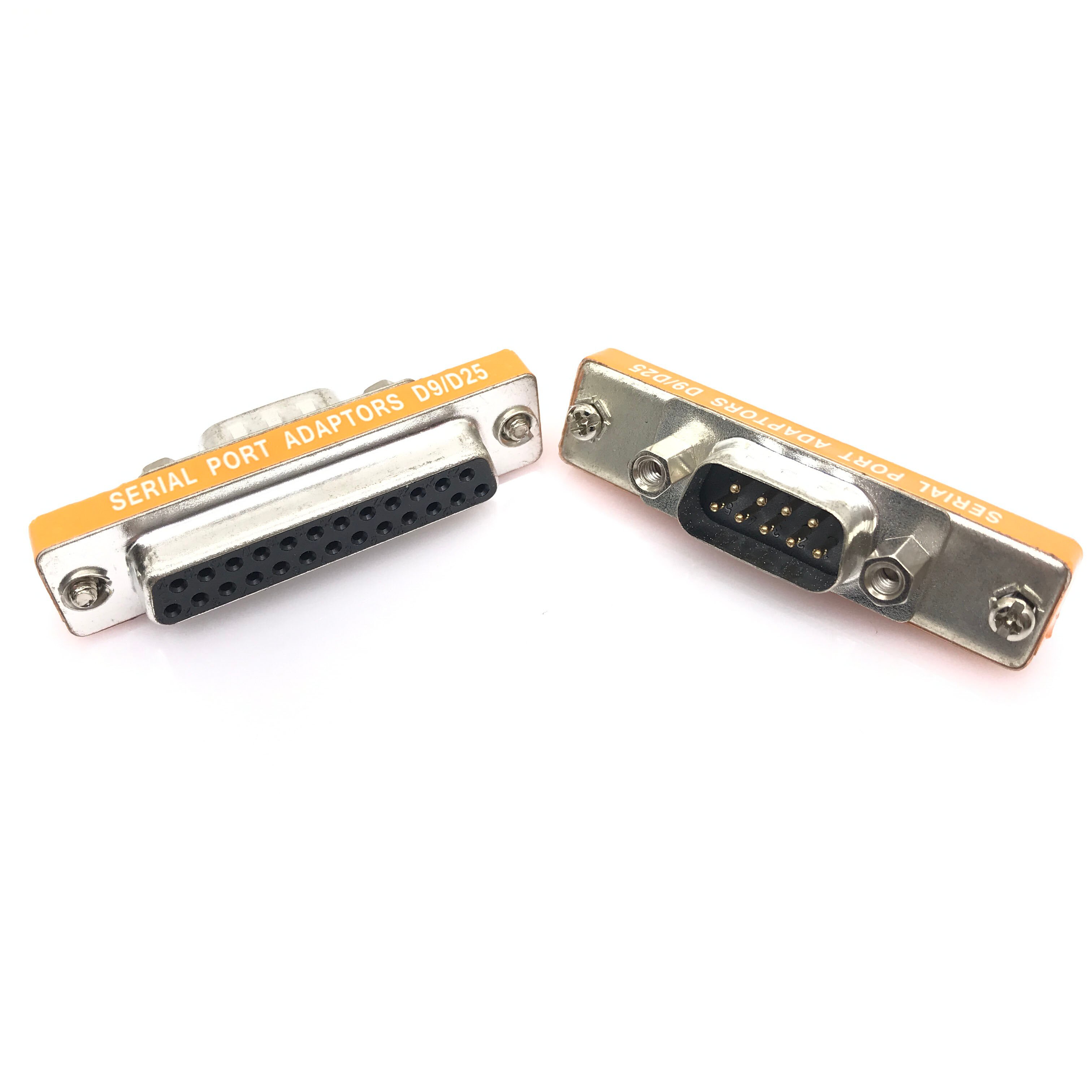 Retail DB9 Male To DB25 Female Mini Serial Port Cable Adapter Gender Charger 9Pin 25Pin Connector Connections