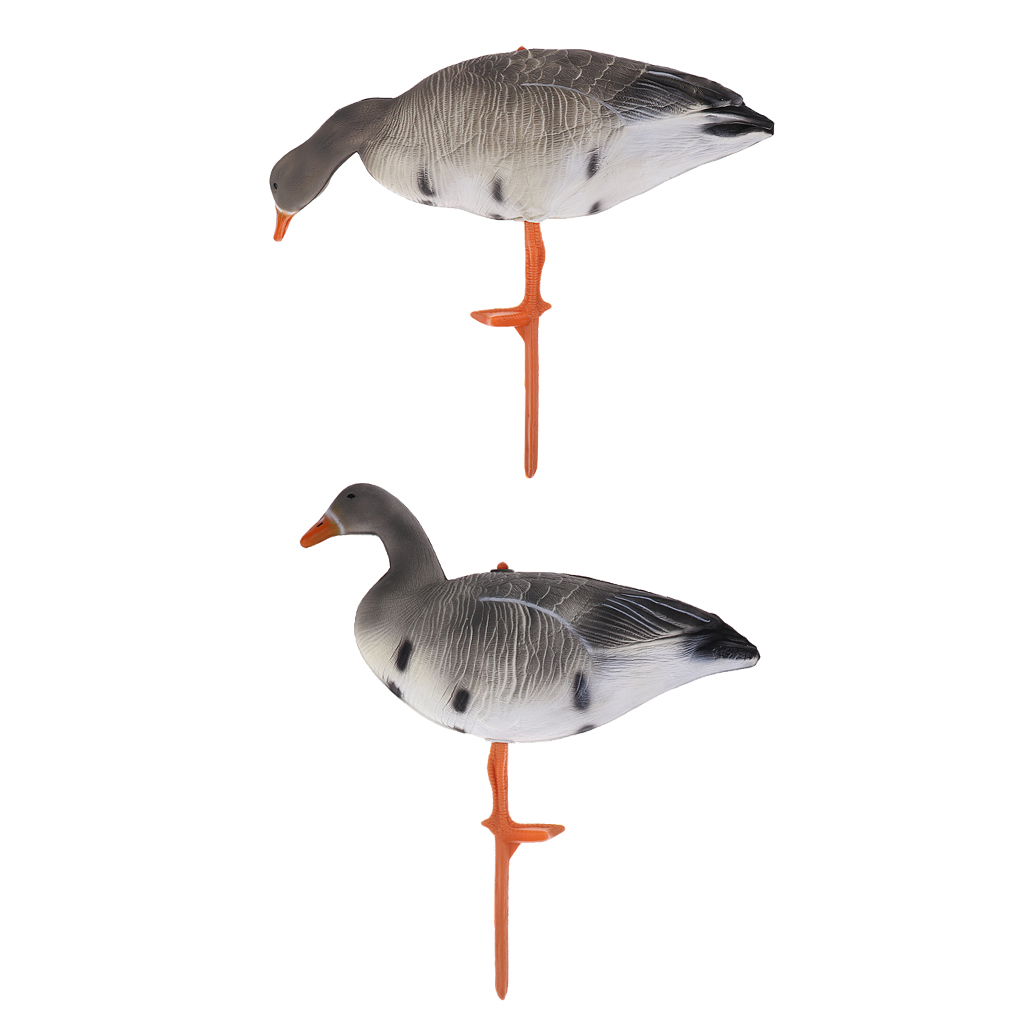 Folding Lifelike Goose Hunting Decoy Full Body Lawn Garden Greenhand Gear