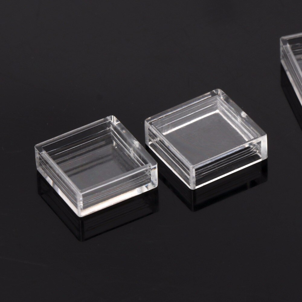 100Pcs Clear Plastic Pushbutton Switch Tact Button Caps Keycaps Covers Protector