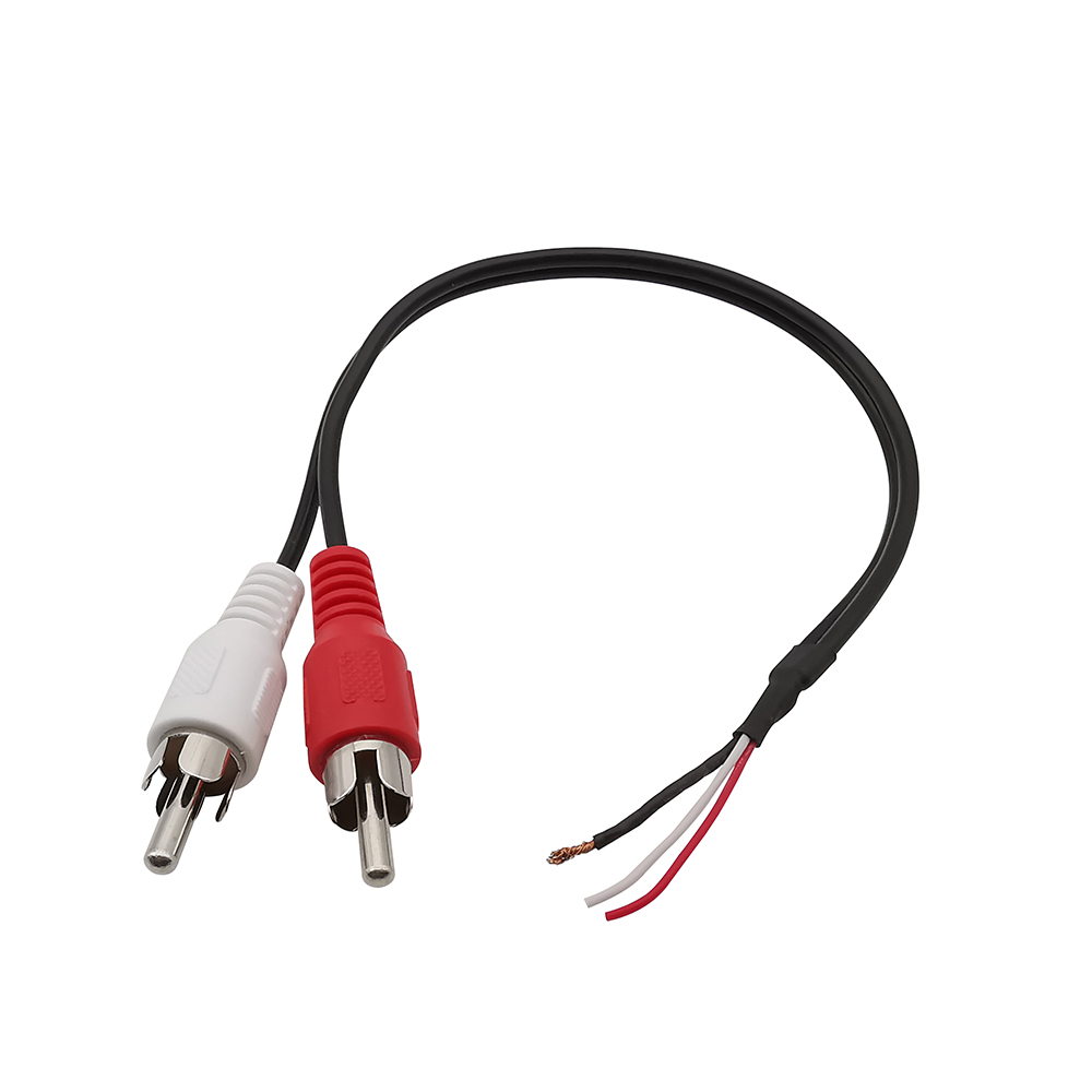 RCA Female Male Audio Extension Cable Stereo AV Video Plug Connector Adapter Cord Wire: Lavender / Under 5Pcs