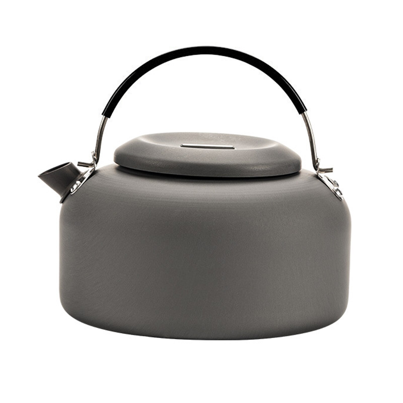 0.8L/1.4L Outdoor Lightweight Aluminum Camping Teapot Kettle Coffee Pot Outdoor Kettle for Camping Hiking Backpacking: 1.4L bk