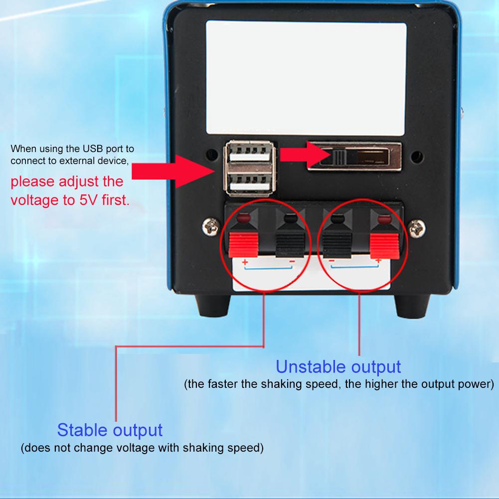 Notfall Handkurbel Generator draussen Notfall Energie Überleben Handy, Mobiltelefon Energie Tragbare Wiederaufladbare Hand Kurbel Generator draussen