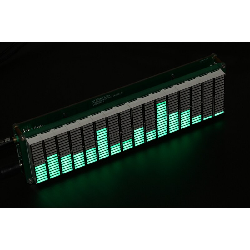AK1616 – analyseur de spectre de musique LED, niveau HIFI, bricolage, Audio, VU mètre, amplificateur MP3 PC, indicateur Audio, vitesse réglable, Kit AGC