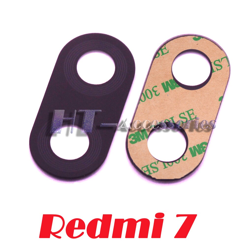 Rear back camera glass lens replacement with sticker For Xiaomi Redmi Note 7 Redmi 7 7A Redmi Note7