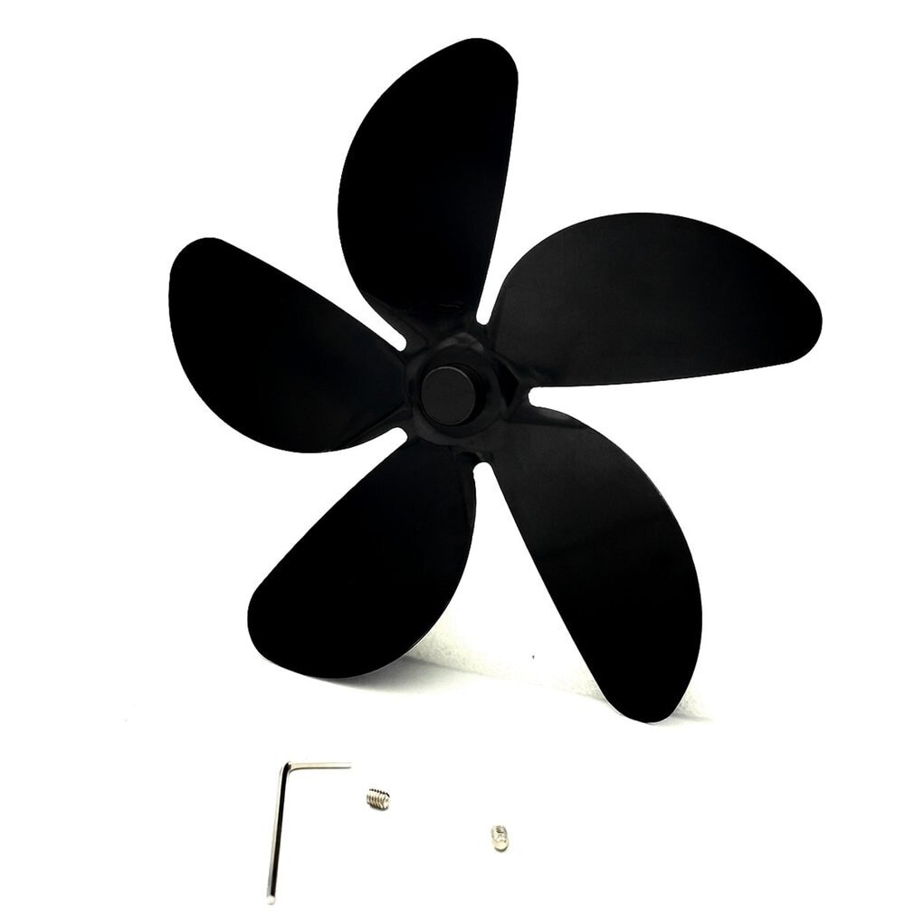 Fireplace Heater Fan With Five Blades Stove Fan Quiet Home Efficient Heat Distribution Fireplace Accessories