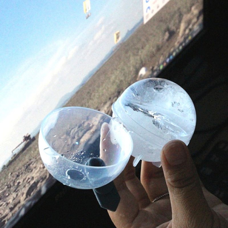 Moldes redondos para hacer cubitos de hielo, moldes para hacer cubitos de hielo esféricos de 6cm para fiestas en casa, cocina, cóctel, Bar, DIY, T3LE, 4 Uds.