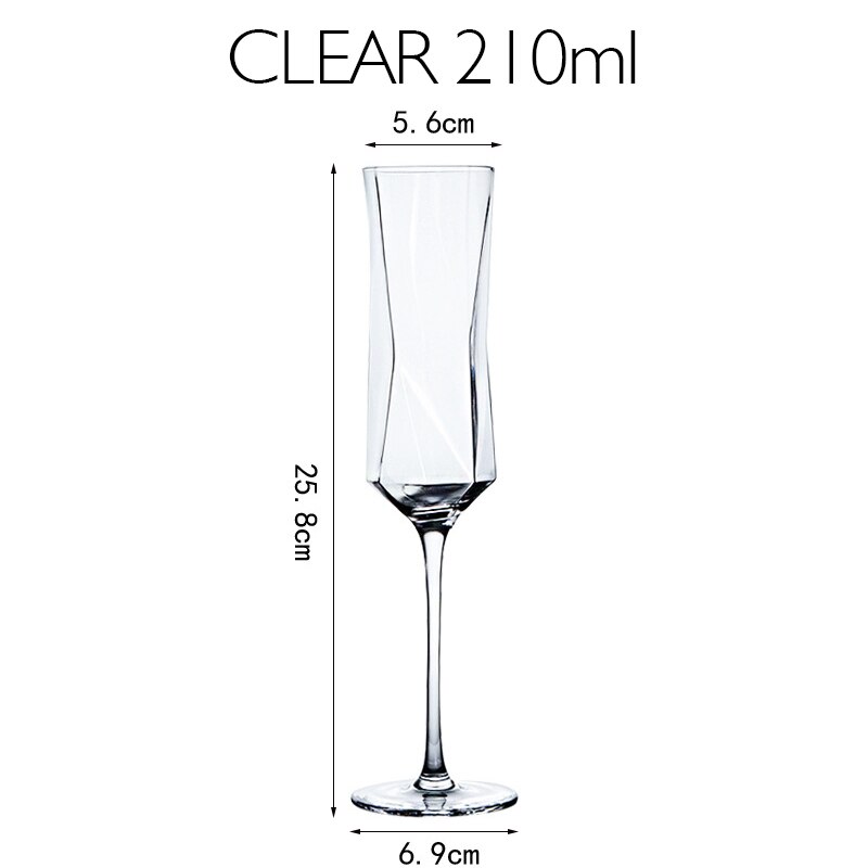 Wine cup Crystal constellation Glass Cups Stylish Red Wine goblet Vodka Shot Cup Whiskey Glassware Drinking For Barware: CLEAR 210ml