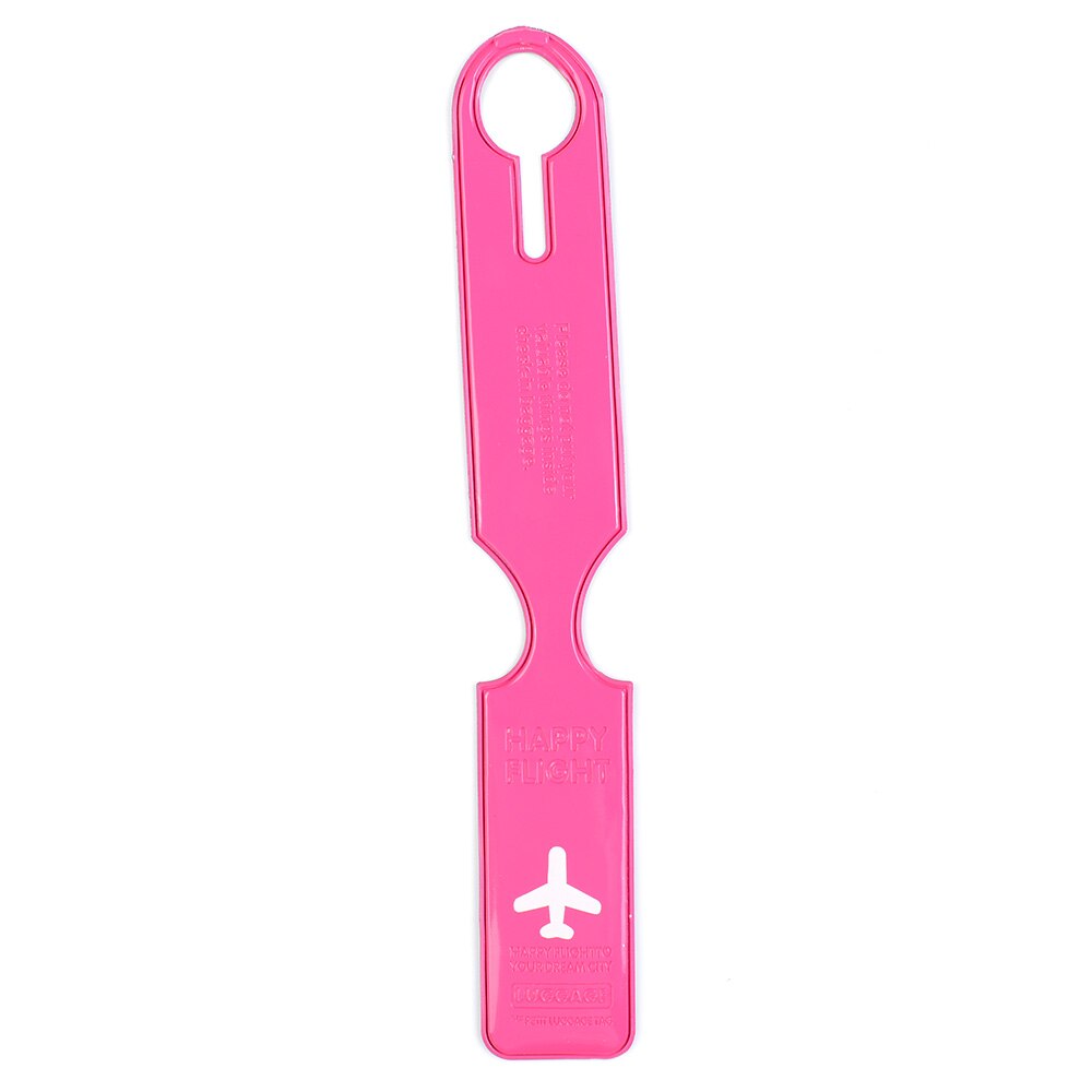 PVC Cute Travel Luggage Label Straps Suitcase ID Name Address Identify Tags Luggage Tags Airplane Travel Accessories: ROSE