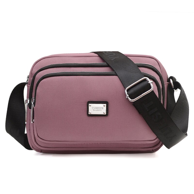 Mode Meisjes Kleine Messenger Bag Vrouwen Cross Body Bags Nylon Koppeling Purse Handtas Vrouw Casual Reizen Schoudertas Sac Een belangrijkste: Roze