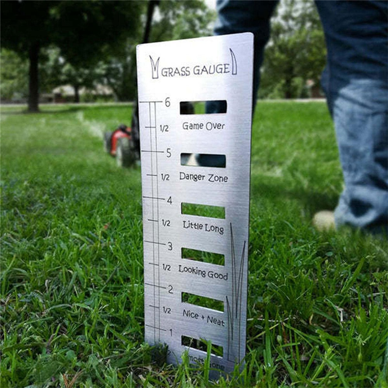 A02F-Lawn Grass Gauge - Stainless Steel Grass Gauges Gardening Grass Gauges For ,Lawn Tool Yard Landscaping Plant